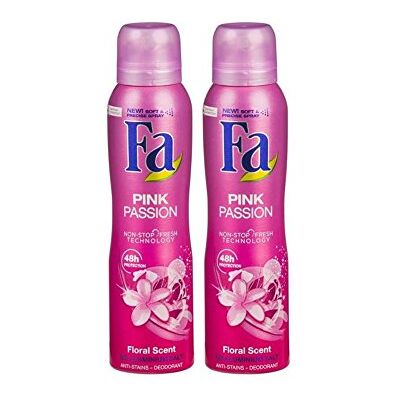 Fa Pink Passion Spray Déodorant 150 Ml Lot de 2 Fa Pink Passion Spray Déodorant 150 Ml Lot de 2