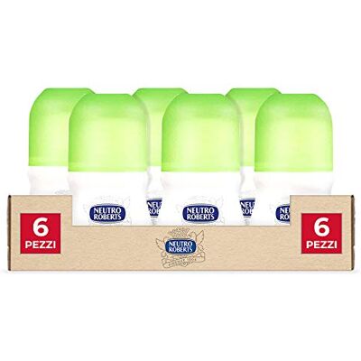 Neutro Roberts , Déodorant Roll On Frais avec Thé Vert et Citron Zéro Sels d'Aluminium, Zéro Tache, Déodorant Homme et Femme, Testé dermatologiquement Lot de 6 Pièces de 50 ml Neutro Roberts , Déodorant Roll On Frais avec Thé Vert et Citron Zéro Sels d'Aluminium, Zéro Tache, Déodorant Homme et Femme, Testé dermatologiquement Lot de 6 Pièces de 50 ml