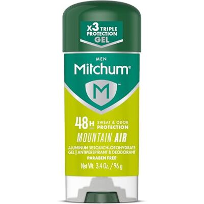 Mitchum Stick déodorant anti-transpirant pour homme Protection 48 heures contre l’humidité et les odeurs Testé dermatologiquement Parfum Air de montagne 100 ml Mitchum Stick déodorant anti-transpirant pour homme Protection 48 heures contre l’humidité et les odeurs Testé dermatologiquement Parfum Air de montagne 100 ml
