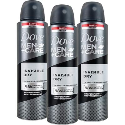 Dove Men+Care Advanced Lot de 3 déodorants anti-transpirants à sec invisible 3 x 150 ml Dove Men+Care Advanced Lot de 3 déodorants anti-transpirants à sec invisible 3 x 150 ml