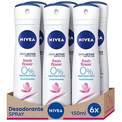 NIVEA Spray Fresh 0 Aluminium 150 ml, Flower, 900 ml NIVEA Spray Fresh 0 Aluminium 150 ml, Flower, 900 ml