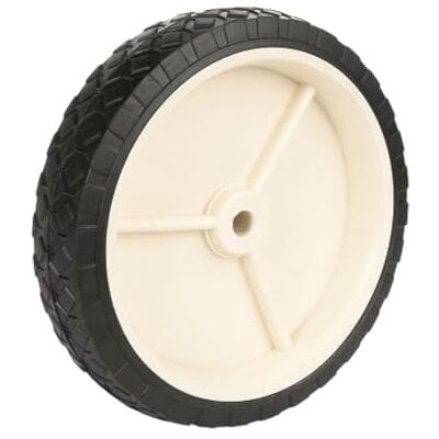 domino Roue de tondeuse à gazon, 180 mm, 50 kg, universelle, pour tondeuse à gazon manuelle Roue en plastique avec pneu en caoutchouc Crème domino Roue de tondeuse à gazon, 180 mm, 50 kg, universelle, pour tondeuse à gazon manuelle Roue en plastique avec pneu en caoutchouc Crème