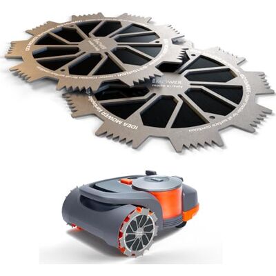 Idea Mower Variospike Pointes de tondeuse robot compatibles avec Navimow Segway série H En acier inoxydable et aluminium pour un design unique et moderne Amélioration de la traction pour les Idea Mower Variospike Pointes de tondeuse robot compatibles avec Navimow Segway série H En acier inoxydable et aluminium pour un design unique et moderne Amélioration de la traction pour les