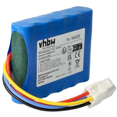 vhbw Batterie de rechange pour WORX Landroid 50032492 50032774, WA3230, WA3231 pour robot à gazon (2500 mAh, 20 V, Li-Ion) vhbw Batterie de rechange pour WORX Landroid 50032492 50032774, WA3230, WA3231 pour robot à gazon (2500 mAh, 20 V, Li-Ion)