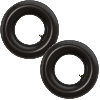 WilTec Lot de 2 chambres à air pour tondeuse à gazon 16 x 6,50-8 Tige de valve incurvée pour tracteur de jardin WilTec Lot de 2 chambres à air pour tondeuse à gazon 16 x 6,50-8 Tige de valve incurvée pour tracteur de jardin