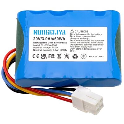 NUOGELIYA Batterie de rechange Li-ion 20 V 3000 mAh pour Landxcape LX790, Ferrex 800 m² 2021 LA0001 LA0002 WA3230 WA323, WORX Landroid S300 S390m2 S450i S500i S700i WR100SI. -115MI NUOGELIYA Batterie de rechange Li-ion 20 V 3000 mAh pour Landxcape LX790, Ferrex 800 m² 2021 LA0001 LA0002 WA3230 WA323, WORX Landroid S300 S390m2 S450i S500i S700i WR100SI. -115MI
