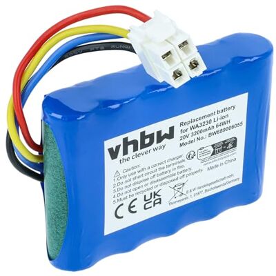 vhbw Batterie compatible Ferrex 800m2 2021 Robot tondeuse à gazon 800 m² (3,2 Ah, 20 V Li-Ion) vhbw Batterie compatible Ferrex 800m2 2021 Robot tondeuse à gazon 800 m² (3,2 Ah, 20 V Li-Ion)