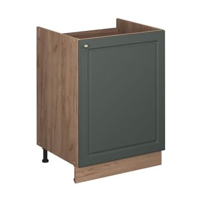 Vicco Meuble bas sous-évier "Fame-Line", Vert Or Campagne/Chêne doré, 60cm à combiner avec d'autres modules de la série Fame-Line Vicco Meuble bas sous-évier "Fame-Line", Vert Or Campagne/Chêne doré, 60cm à combiner avec d'autres modules de la série Fame-Line