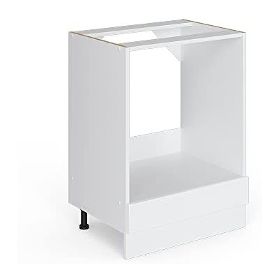 Vicco Meuble pour four "R-Line", Blanc Haute brillance, 60cm sans PT, pour une combinaison libre au sein de systèmes de cuisine modulaires Vicco Meuble pour four "R-Line", Blanc Haute brillance, 60cm sans PT, pour une combinaison libre au sein de systèmes de cuisine modulaires