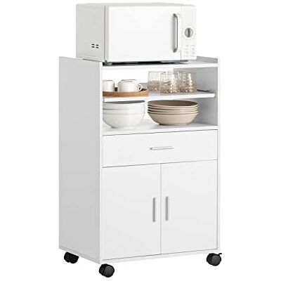SoBuy Chariot de cuisine sur roulettes avec plan de travail extensible Meuble de rangement pour micro-ondes Meuble cuisine blanc 92×59×40 cm Idéal pour, bureau ou salle à manger FSB09-W SoBuy Chariot de cuisine sur roulettes avec plan de travail extensible Meuble de rangement pour micro-ondes Meuble cuisine blanc 92×59×40 cm Idéal pour, bureau ou salle à manger FSB09-W