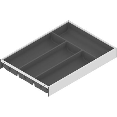 Blum AMBIA-LINE range-couverts Soft-Touch organiseur de tiroir premium pour tiroir et meuble de cuisine modernes protège, trie et range couverts et ustensiles 42×30×5 cm Gris/Blanc Blum AMBIA-LINE range-couverts Soft-Touch organiseur de tiroir premium pour tiroir et meuble de cuisine modernes protège, trie et range couverts et ustensiles 42×30×5 cm Gris/Blanc