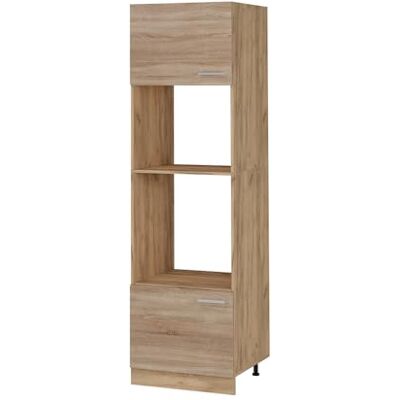Vicco Armoire micro-ondes "R-Line", Sonoma, 60cm pour une combinaison libre au sein de systèmes de cuisine modulaires Vicco Armoire micro-ondes "R-Line", Sonoma, 60cm pour une combinaison libre au sein de systèmes de cuisine modulaires
