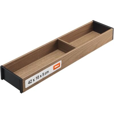 Blum AMBIA-LINE organiseur de tiroir en décor bois haut de gamme idéal cuisine, bain, dressing utilisable modulairement et tenue sûre par pieds antidérapants 42×10×5 cm Noyer Tennessee Blum AMBIA-LINE organiseur de tiroir en décor bois haut de gamme idéal cuisine, bain, dressing utilisable modulairement et tenue sûre par pieds antidérapants 42×10×5 cm Noyer Tennessee