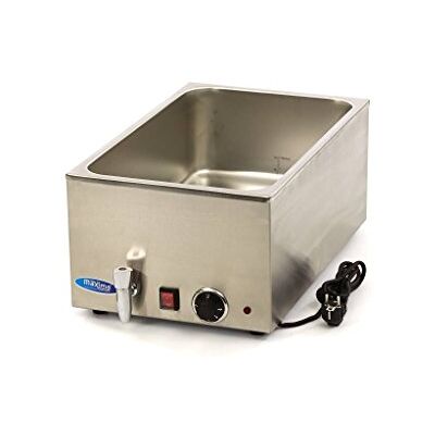 Maxima Bain Marie avec Robinet Excl. 1/1 GNSet Electrique Inox Professionnel Maintien des Aliments au Chaud Maxima Bain Marie avec Robinet Excl. 1/1 GNSet Electrique Inox Professionnel Maintien des Aliments au Chaud