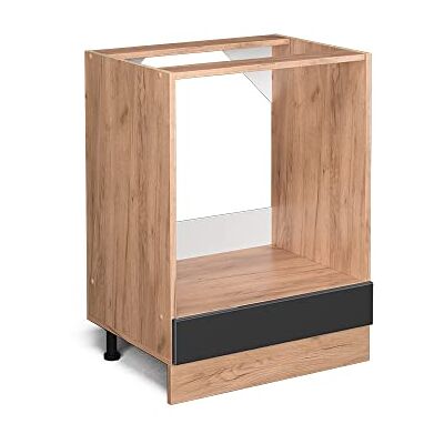 Vicco Meuble pour four "R-Line", Anthracite Haute brillance, 60cm sans PT, pour une combinaison libre au sein de systèmes de cuisine modulaires Vicco Meuble pour four "R-Line", Anthracite Haute brillance, 60cm sans PT, pour une combinaison libre au sein de systèmes de cuisine modulaires