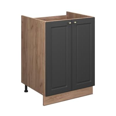 Vicco Meuble bas sous-évier Fame-Line Anthracite campagne/Chêne doré 60cm Façade en MDF · Sans plan de travail · Pieds réglables en hauteur · Poignées en métal · Fermeture douce Vicco Meuble bas sous-évier Fame-Line Anthracite campagne/Chêne doré 60cm Façade en MDF · Sans plan de travail · Pieds réglables en hauteur · Poignées en métal · Fermeture douce