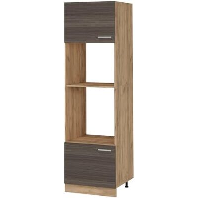 Vicco Armoire micro-ondes "R-Line", Gris noble, 60cm pour une combinaison libre au sein de systèmes de cuisine modulaires Vicco Armoire micro-ondes "R-Line", Gris noble, 60cm pour une combinaison libre au sein de systèmes de cuisine modulaires