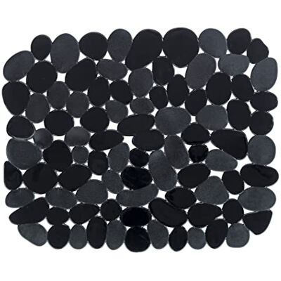 WENKO Évier en plastique noir Stone pour évier Noir 31 x 26 cm WENKO Évier en plastique noir Stone pour évier Noir 31 x 26 cm