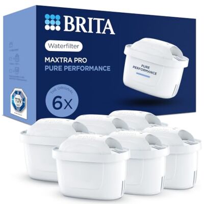 Brita Cartouche de filtre à eau MAXTRA PRO Pure Performance Pack de 6 Recharges originales pour toutes les carafes Pour une eau du robinet au goût pur Brita Cartouche de filtre à eau MAXTRA PRO Pure Performance Pack de 6 Recharges originales pour toutes les carafes Pour une eau du robinet au goût pur