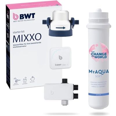 BWT MIXXO Kit de démarrage Soft Filtre à eau sous évier pour votre robinet de cuisine existant Avec cartouche filtrante souple BWT MIXXO Kit de démarrage Soft Filtre à eau sous évier pour votre robinet de cuisine existant Avec cartouche filtrante souple