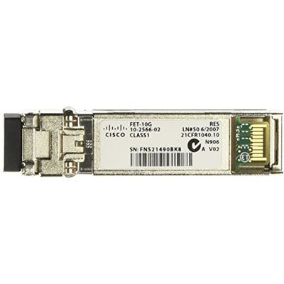 Cisco Systems Fabric Extender Transceiver Module transmetteur SFP (Mini-GBIC) 10 GigE/LC/PC multimode jusqu'à 100 m 850 nm pour Nexus 2148T, 2224TF, 2224TP, 2232PP 10GE, 2248TP Cisco Systems Fabric Extender Transceiver Module transmetteur SFP (Mini-GBIC) 10 GigE/LC/PC multimode jusqu'à 100 m 850 nm pour Nexus 2148T, 2224TF, 2224TP, 2232PP 10GE, 2248TP