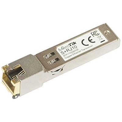 Mikrotik S+Rj10 10000Mbit/S Sfp+ Module Émetteur-Récepteur de Réseau Modules Émetteurs-Récepteurs de Réseau (10000 MBit/S, Sfp+, Sfp+, Métallique, 1 Pièce(S)) Mikrotik S+Rj10 10000Mbit/S Sfp+ Module Émetteur-Récepteur de Réseau Modules Émetteurs-Récepteurs de Réseau (10000 MBit/S, Sfp+, Sfp+, Métallique, 1 Pièce(S))