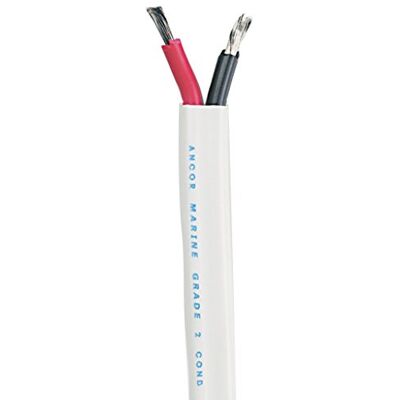 Ancor Duplex Cable 16/2AWG (2X1MM²) White, Flat 500FT DAN-625 Other, Multicolor, One Size Ancor Duplex Cable 16/2AWG (2X1MM²) White, Flat 500FT DAN-625 Other, Multicolor, One Size