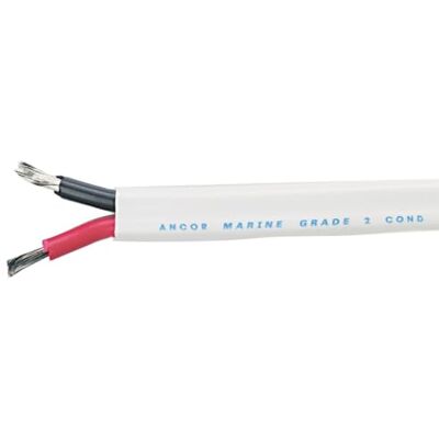 Ancor Câbles Duplex plats de qualité marine, 12 AWG, noir/rouge, 30,5 m Ancor Câbles Duplex plats de qualité marine, 12 AWG, noir/rouge, 30,5 m