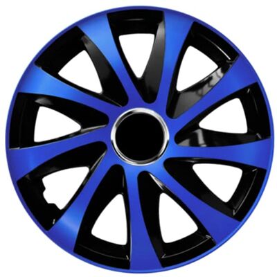 NRM Lot de 4 enjoliveurs Drift Extra Bleu/noir 14 NRM Lot de 4 enjoliveurs Drift Extra Bleu/noir 14