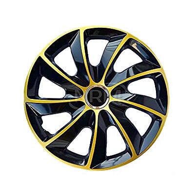 NRM Lot de 4 enjoliveurs STIG extra doré/noir 13 pouces NRM Lot de 4 enjoliveurs STIG extra doré/noir 13 pouces