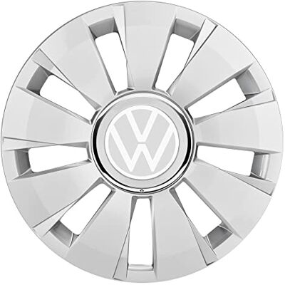 Volkswagen 1S0071454BYEH Lot de 4 enjoliveurs pour jantes en acier 14" Argenté Volkswagen 1S0071454BYEH Lot de 4 enjoliveurs pour jantes en acier 14" Argenté