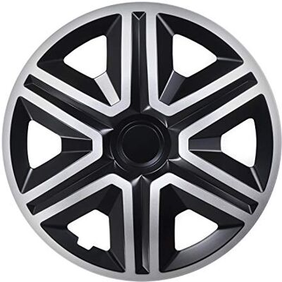 NRM Action 15 DB Silver Enjoliveur Argent/Noir 38,1 cm (15") NRM Action 15 DB Silver Enjoliveur Argent/Noir 38,1 cm (15")
