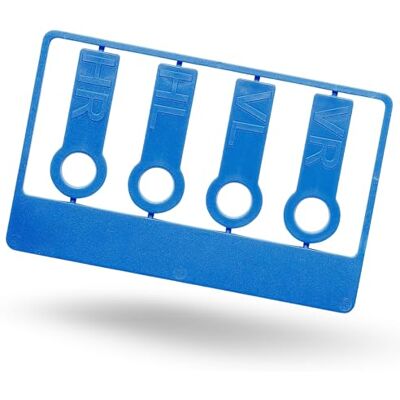 Uakeii Kit de marquage de pneus étiquetés pour changement de pneu réutilisable universel compatible avec tous les capuchons de valve, marqueurs de roue (bleu) Uakeii Kit de marquage de pneus étiquetés pour changement de pneu réutilisable universel compatible avec tous les capuchons de valve, marqueurs de roue (bleu)