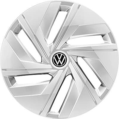 Volkswagen 11A071458WZF Lot de 4 enjoliveurs pour jantes en acier 18" Argenté Volkswagen 11A071458WZF Lot de 4 enjoliveurs pour jantes en acier 18" Argenté