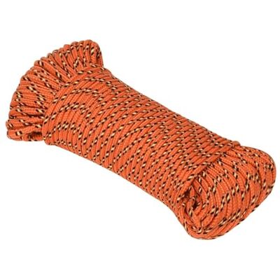 vidaXL Boottouw 5 mm 250 m polypropyleen oranje vidaXL Boottouw 5 mm 250 m polypropyleen oranje