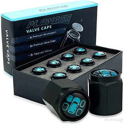 PLANGER Lot de 8 bouchons de valve de voiture, Marqueurs de pneus pour valve de voiture au lieu de craie de pneu, Marqueur de jante en acier inoxydable PLANGER Lot de 8 bouchons de valve de voiture, Marqueurs de pneus pour valve de voiture au lieu de craie de pneu, Marqueur de jante en acier inoxydable