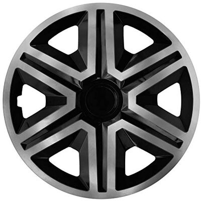 NRM Lot de 4 enjoliveurs Action noir/graphite 14 NRM Lot de 4 enjoliveurs Action noir/graphite 14