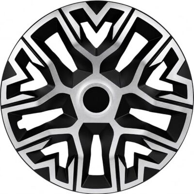 NRM The Best Silver/Black Lot de 4 enjoliveurs 16" pour jantes en acier, argentés/noirs NRM The Best Silver/Black Lot de 4 enjoliveurs 16" pour jantes en acier, argentés/noirs