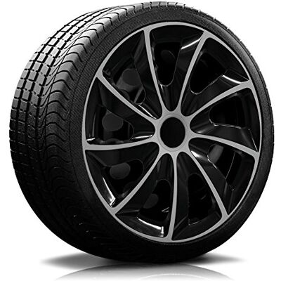 König Radkappen-Koenig RKK02 Lot de 4 enjoliveurs 16" Noir/argenté König Radkappen-Koenig RKK02 Lot de 4 enjoliveurs 16" Noir/argenté