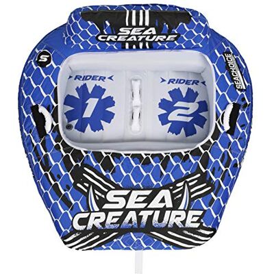 SEACHOICE Sea-Creature 86903 Chambre à air ouvert pour 1 à 2 personnes, siège de cockpit avec dossiers, 152,4 x 223,5 cm SEACHOICE Sea-Creature 86903 Chambre à air ouvert pour 1 à 2 personnes, siège de cockpit avec dossiers, 152,4 x 223,5 cm