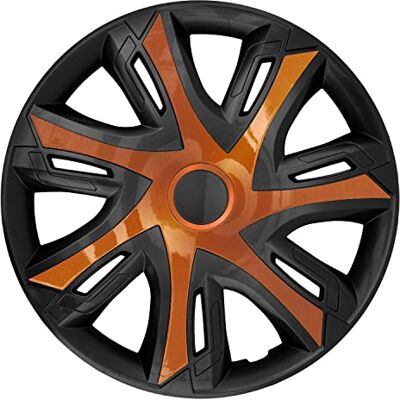NRM N-Power Lot de 4 enjoliveurs bicolore pour jantes en acier Pour voiture Convient pour la plupart des marques et jantes en plastique ABS (cuivre/noir, 14") NRM N-Power Lot de 4 enjoliveurs bicolore pour jantes en acier Pour voiture Convient pour la plupart des marques et jantes en plastique ABS (cuivre/noir, 14")