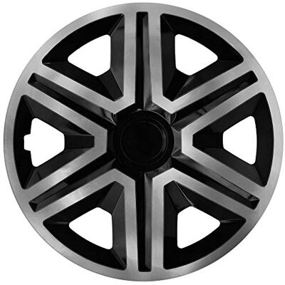 NRM Lot de 4 enjoliveurs Action noir / graphite 16 NRM Lot de 4 enjoliveurs Action noir / graphite 16