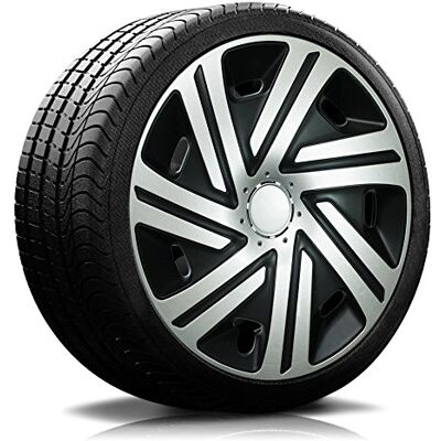 König RADKAPPEN-Koenig RKK07 Lot de 4 enjoliveurs 15" 15" Shadow-Line Noir/argenté König RADKAPPEN-Koenig RKK07 Lot de 4 enjoliveurs 15" 15" Shadow-Line Noir/argenté