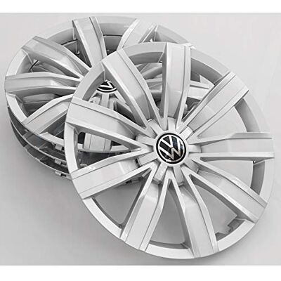 Volkswagen 5NA071457BUWP Lot de 4 enjoliveurs 17" Argenté Volkswagen 5NA071457BUWP Lot de 4 enjoliveurs 17" Argenté