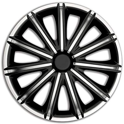 AUTO-STYLE AutoStyle Jeu de 4 enjoliveurs Nero 17-inch argent/noir AUTO-STYLE AutoStyle Jeu de 4 enjoliveurs Nero 17-inch argent/noir