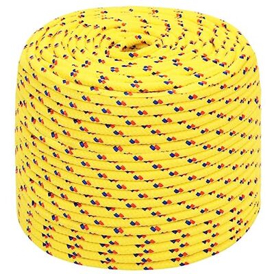 vidaXL Corde de bateau Jaune 10 mm 50 m Polypropylène vidaXL Corde de bateau Jaune 10 mm 50 m Polypropylène