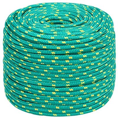 vidaXL Boottouw 8 mm 25 m polypropeen groen vidaXL Boottouw 8 mm 25 m polypropeen groen
