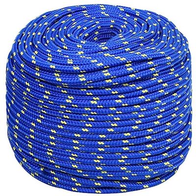vidaXL Corde de bateau Bleu 10 mm 25 m Polypropylène vidaXL Corde de bateau Bleu 10 mm 25 m Polypropylène