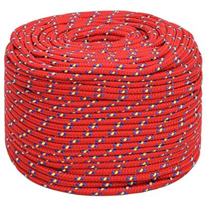 vidaXL Corde de bateau Rouge 8 mm 25 m Polypropylène vidaXL Corde de bateau Rouge 8 mm 25 m Polypropylène