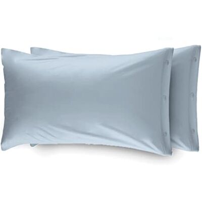 BIANCHERIAWEB Web Parure de lit en flanelle souple avec boutons latéraux 52 x 82 cm de couleur unie BIANCHERIAWEB Web Parure de lit en flanelle souple avec boutons latéraux 52 x 82 cm de couleur unie